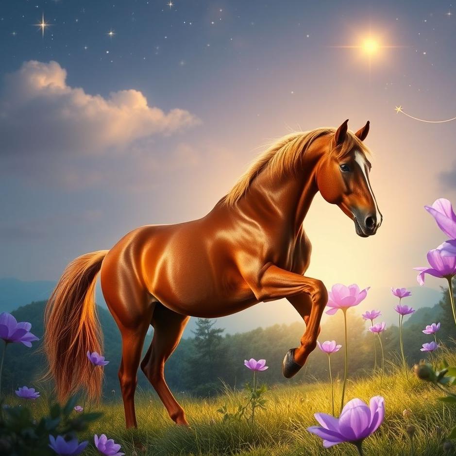 Dream : A brown horse at home in a dream