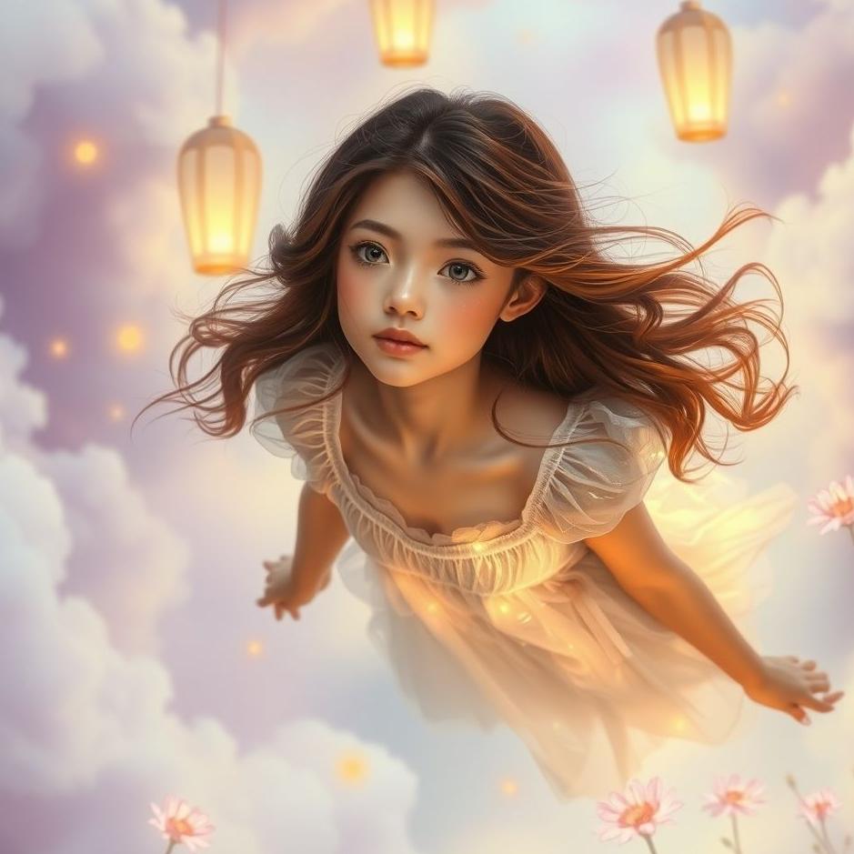 Dream : A brunette girl in a dream