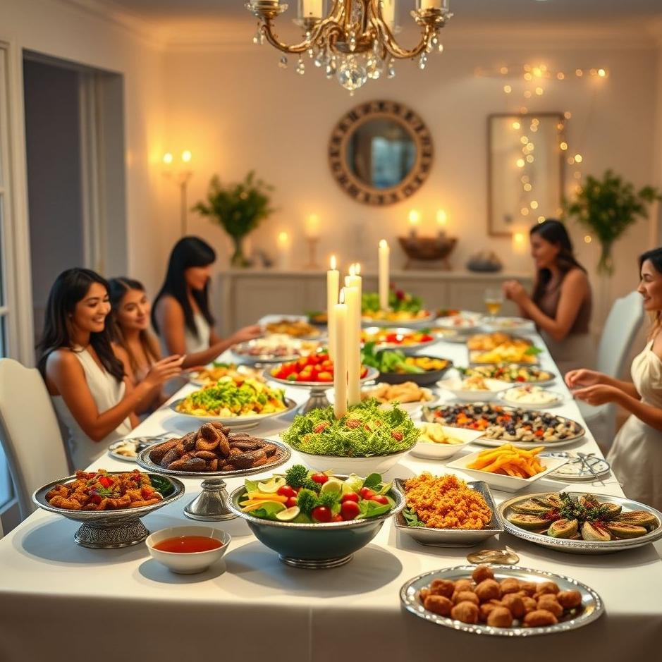 Dream : A buffet at home in a dream