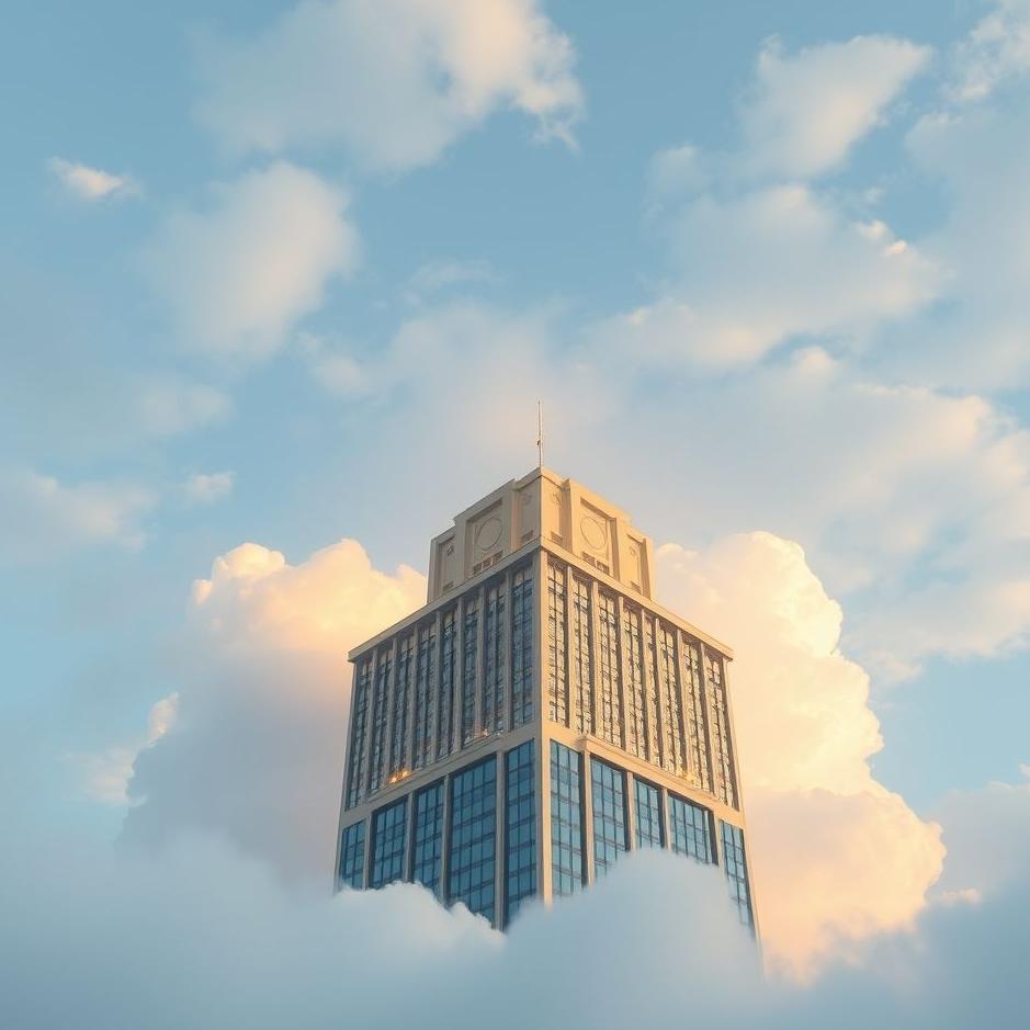 Dream : A building in the sky in a dream
