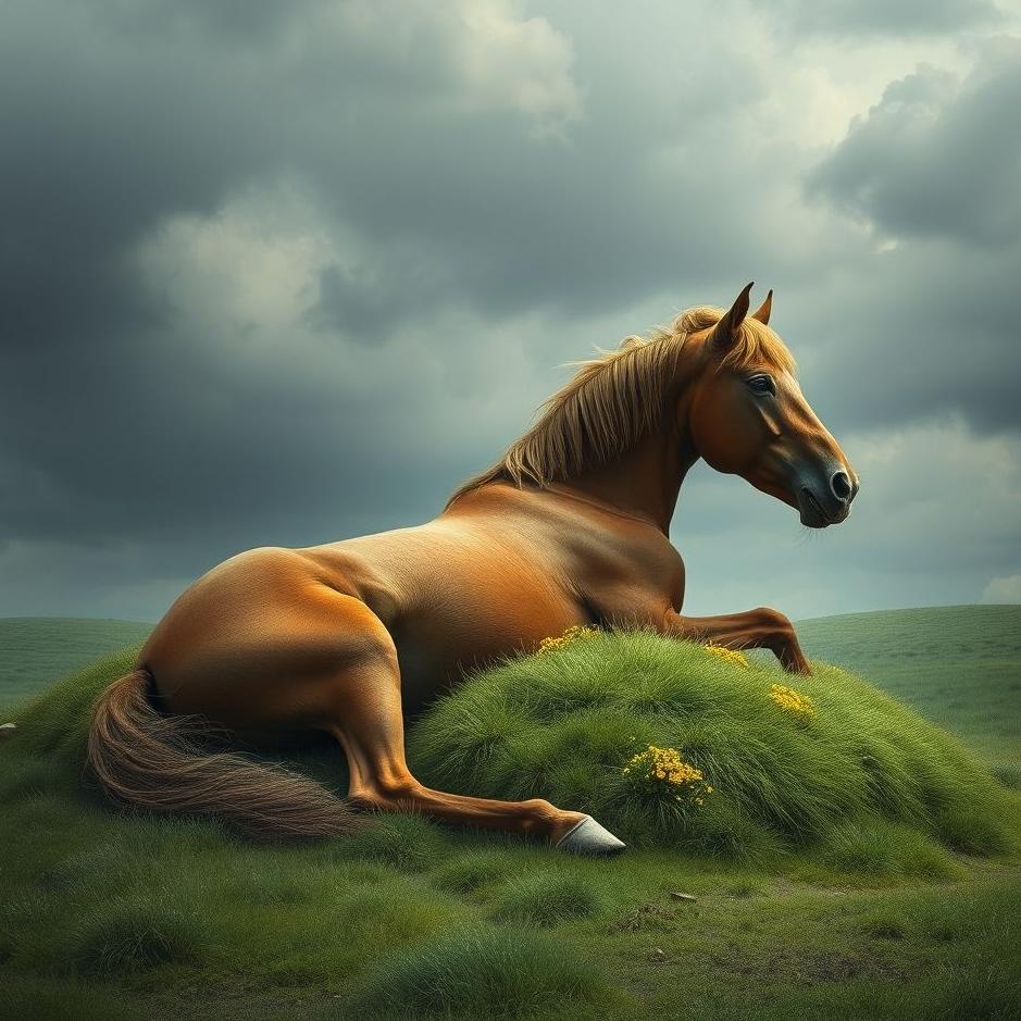 Dream Dictionary : A buried horse in a dream