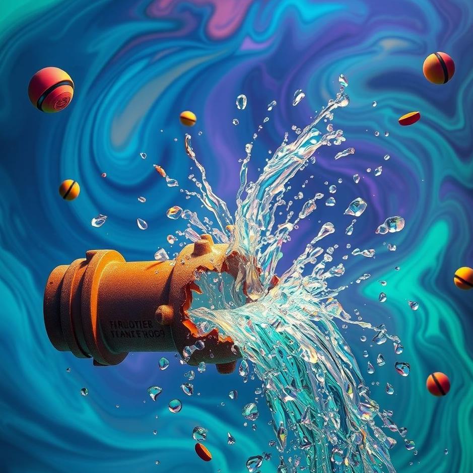 Dream : A burst plumbing in a dream