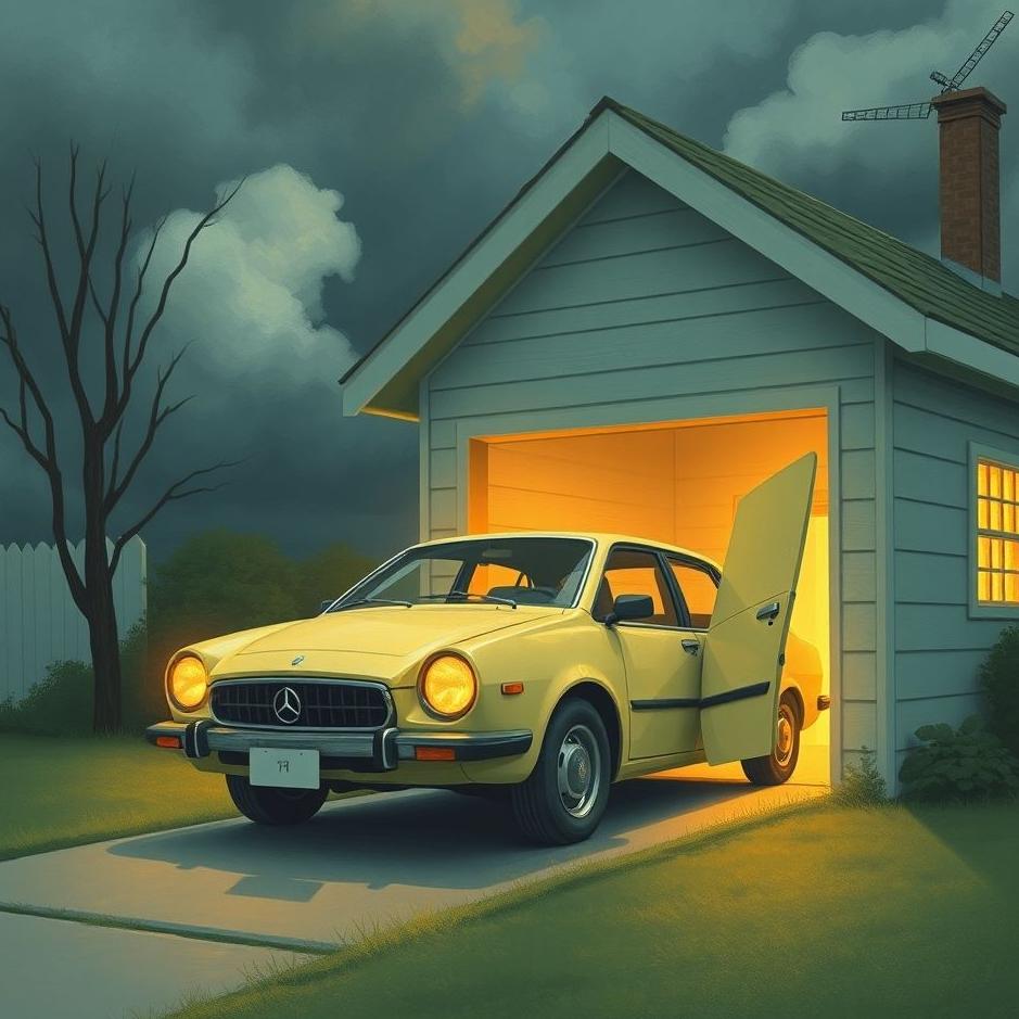 Dream : A car being brought into the house in a dream