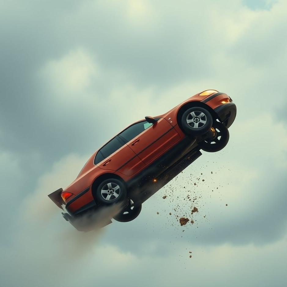 Dream : A car fall from the air in a dream