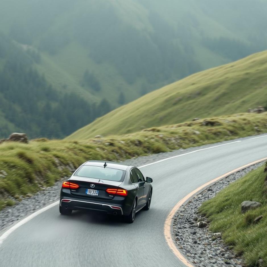 Dream : A car sliding downhill 