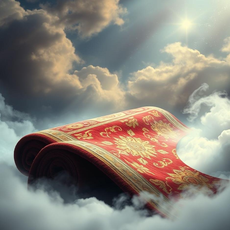 Dream : A carpet being rolled up in a dream