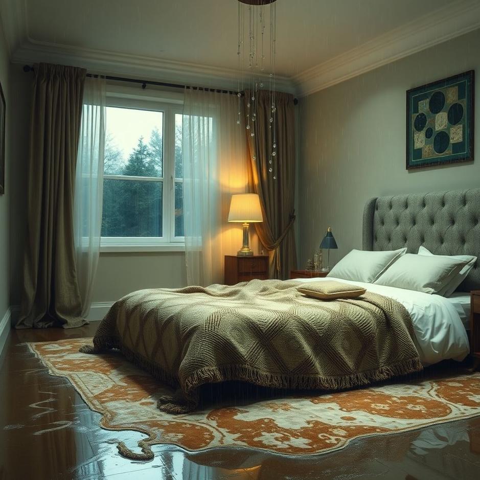 Dream Dictionary : A carpet getting wet at home in a dream