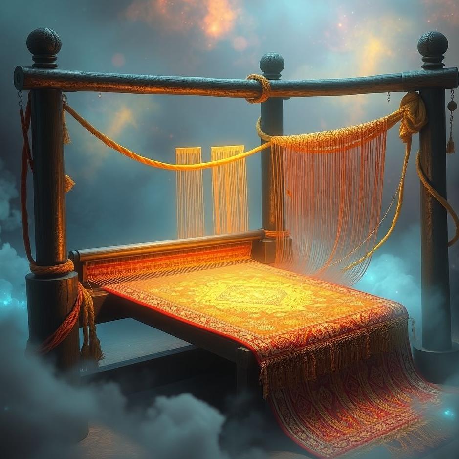 Dream : A carpet loom in a dream