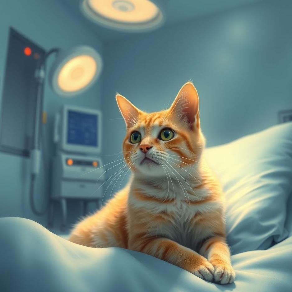 Dream : A cat in a hospital in a dream