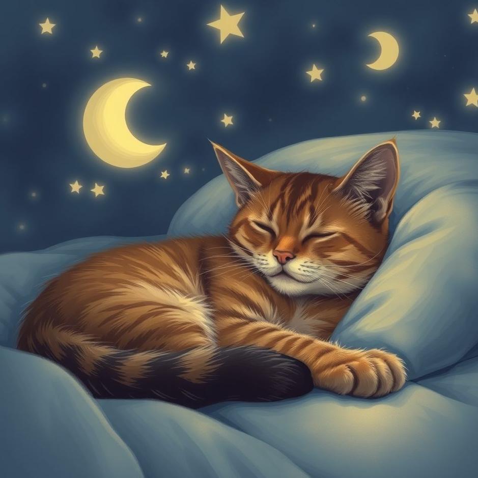 Dream Dictionary : A cat sleeping at home in a dream