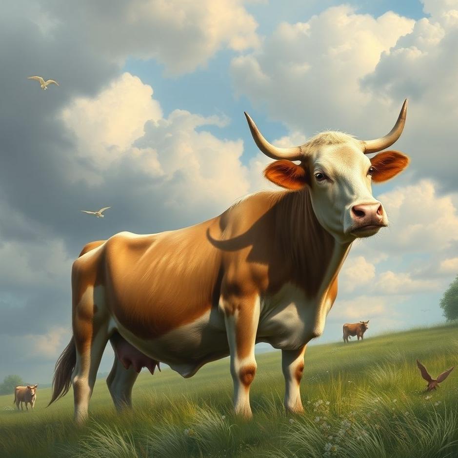 Dream : A cattle at home in a dream