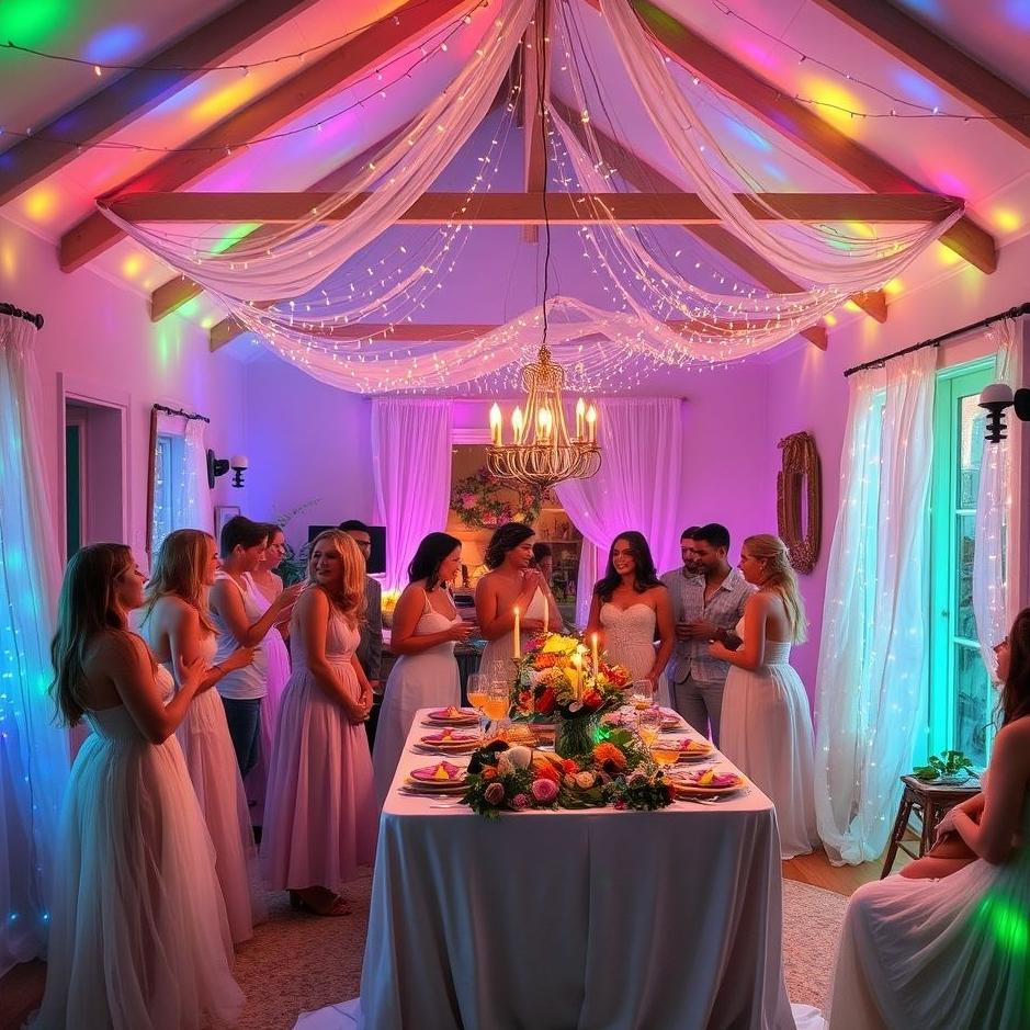 Dream : A celebration at home in a dream