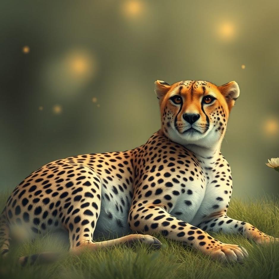 Dream : A cheetah at home in a dream