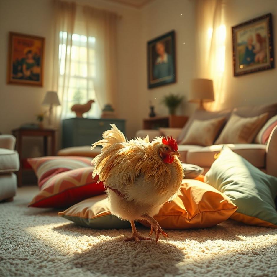 Dream : A chicken in your house in a dream