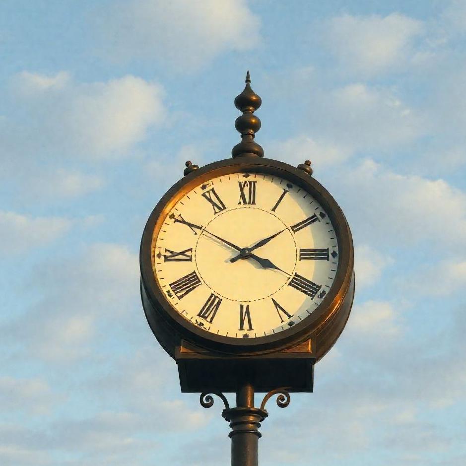 Dream : A clock in the sky in a dream