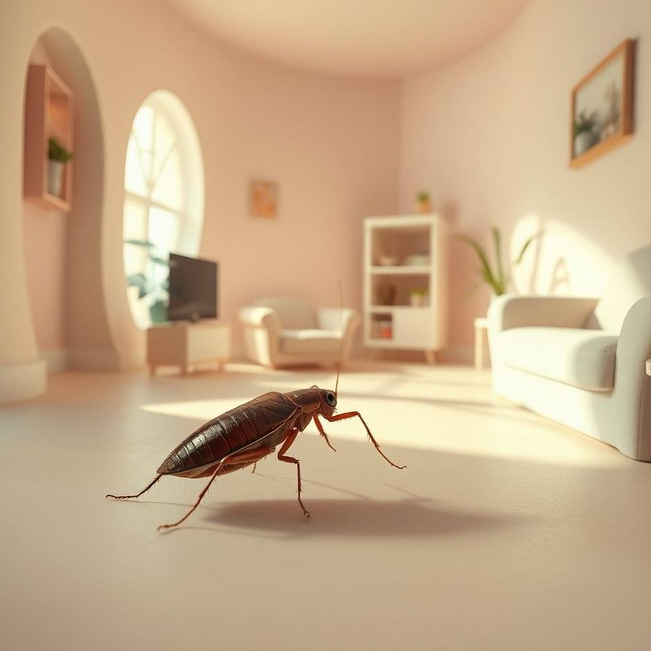 Dream Dictionary : A cockroach at home in a dream