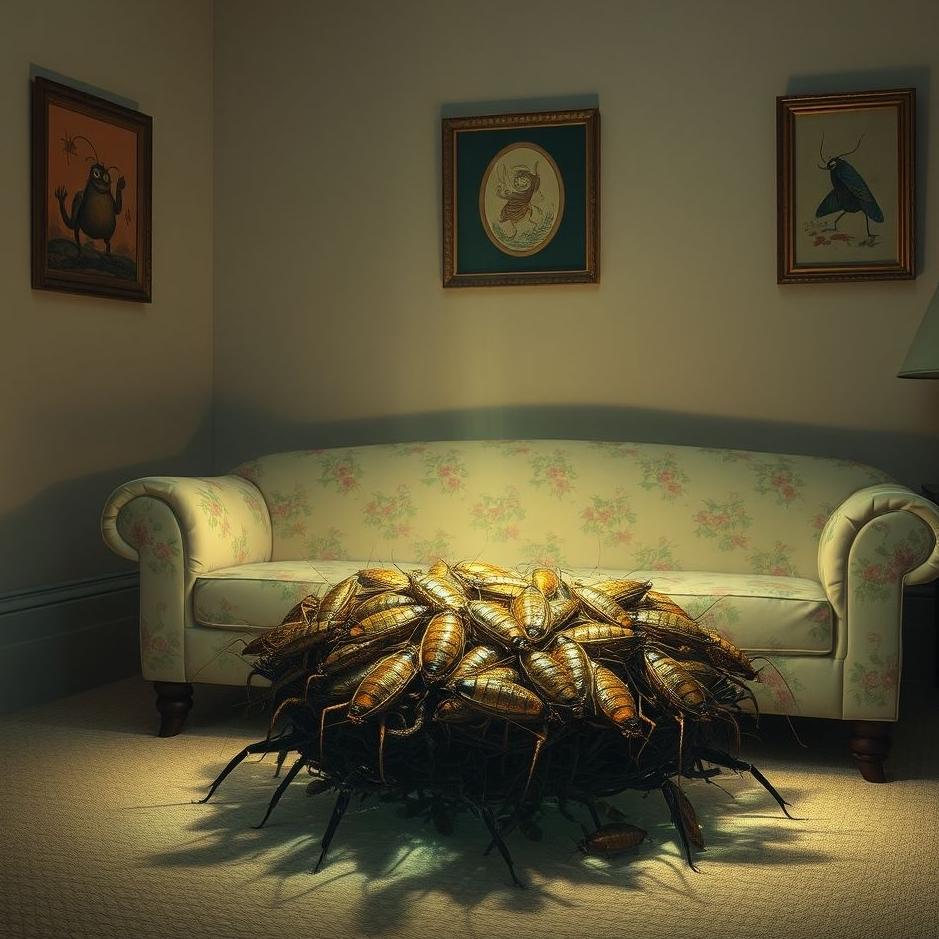 Dream : A cockroach nest at home in a dream