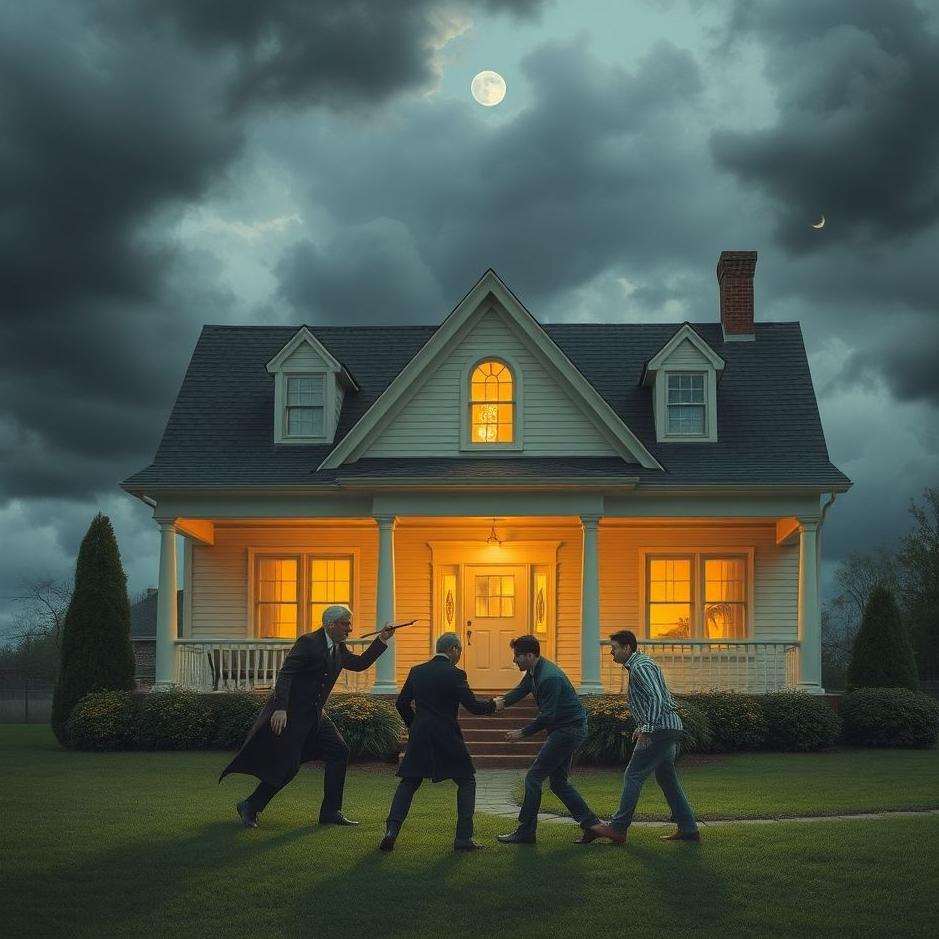 Dream : A conflict in front of the house in a dream