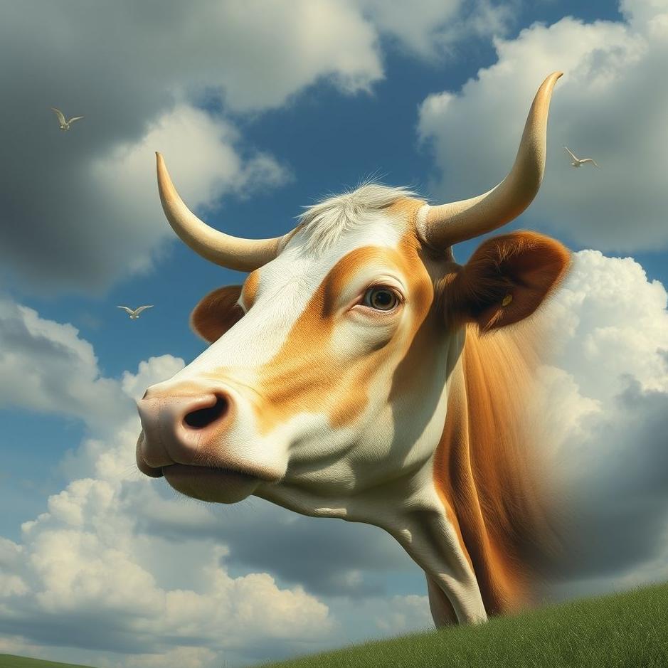 Dream : A cow's head in a dream