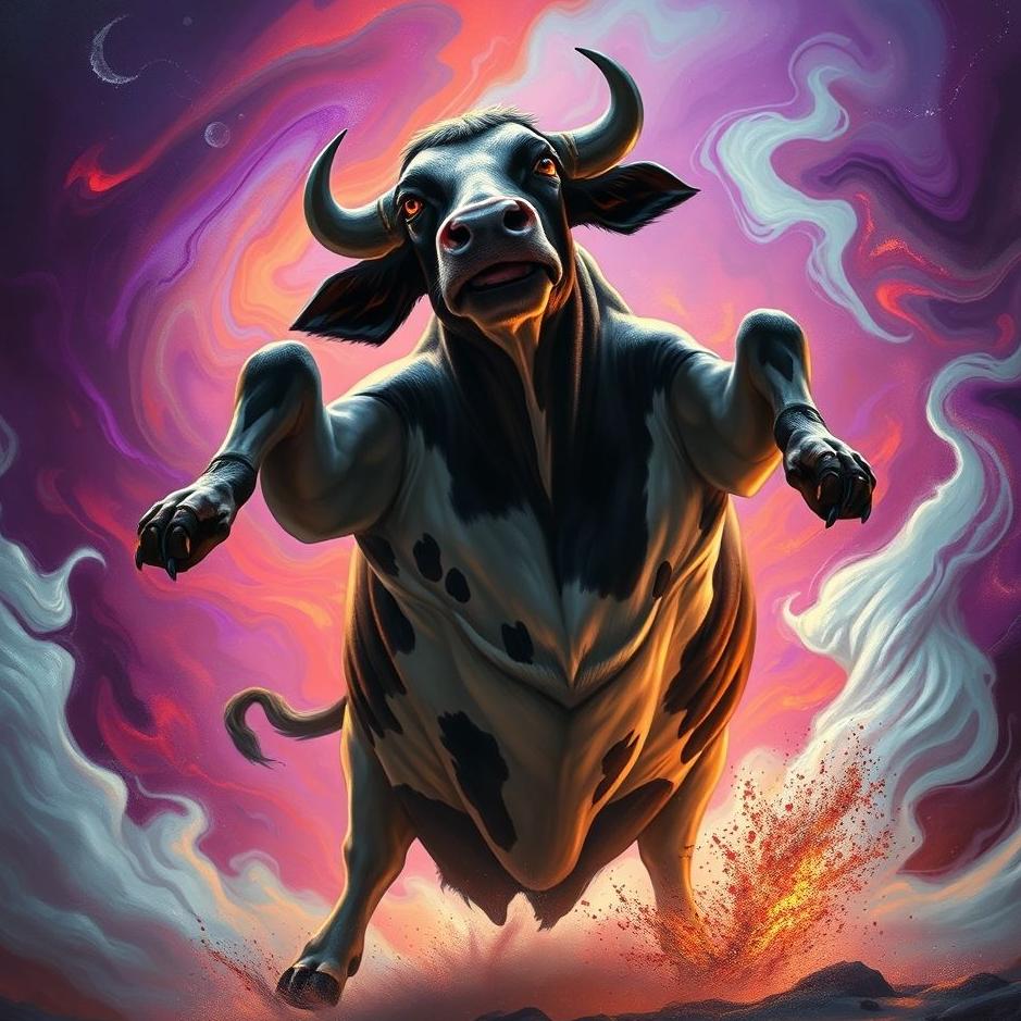Dream : A cow attacking in a dream