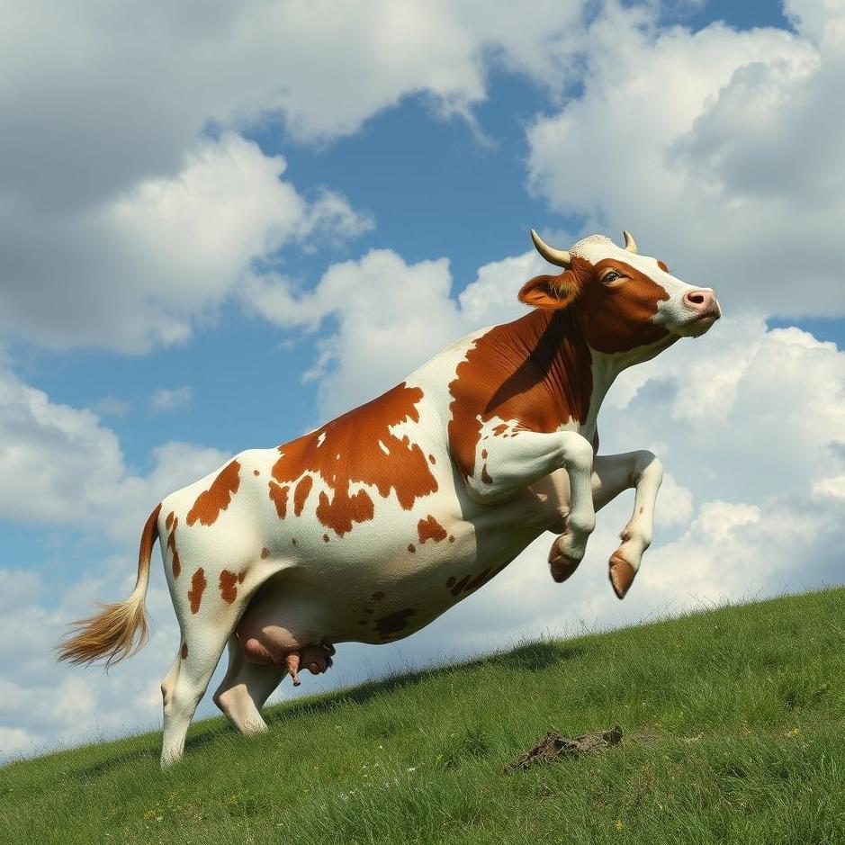 Dream : A cow fall in a dream