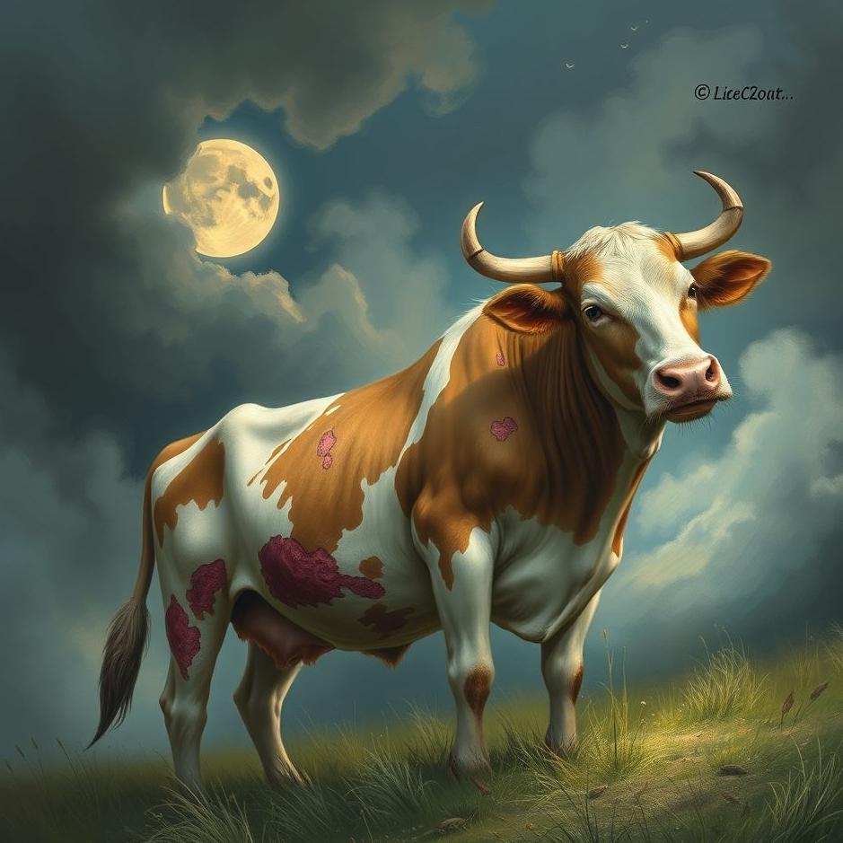 Dream : A cow injured in a dream