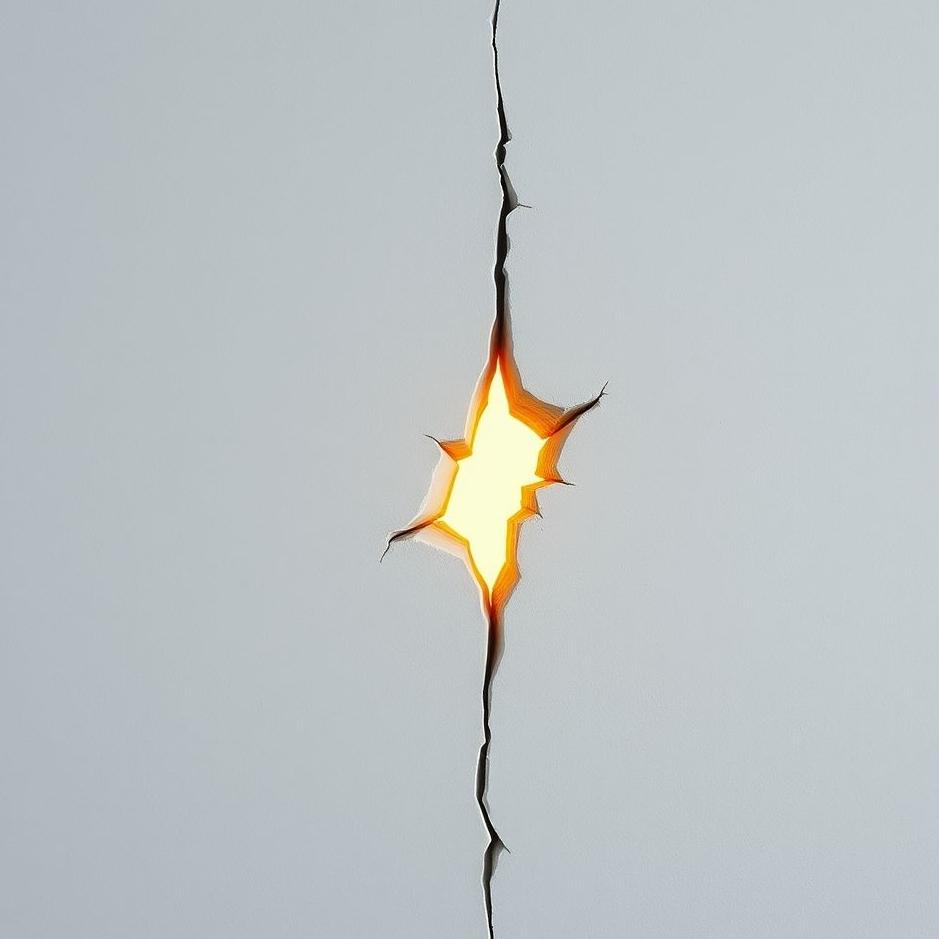 Dream : A crack in a house wall in a dream