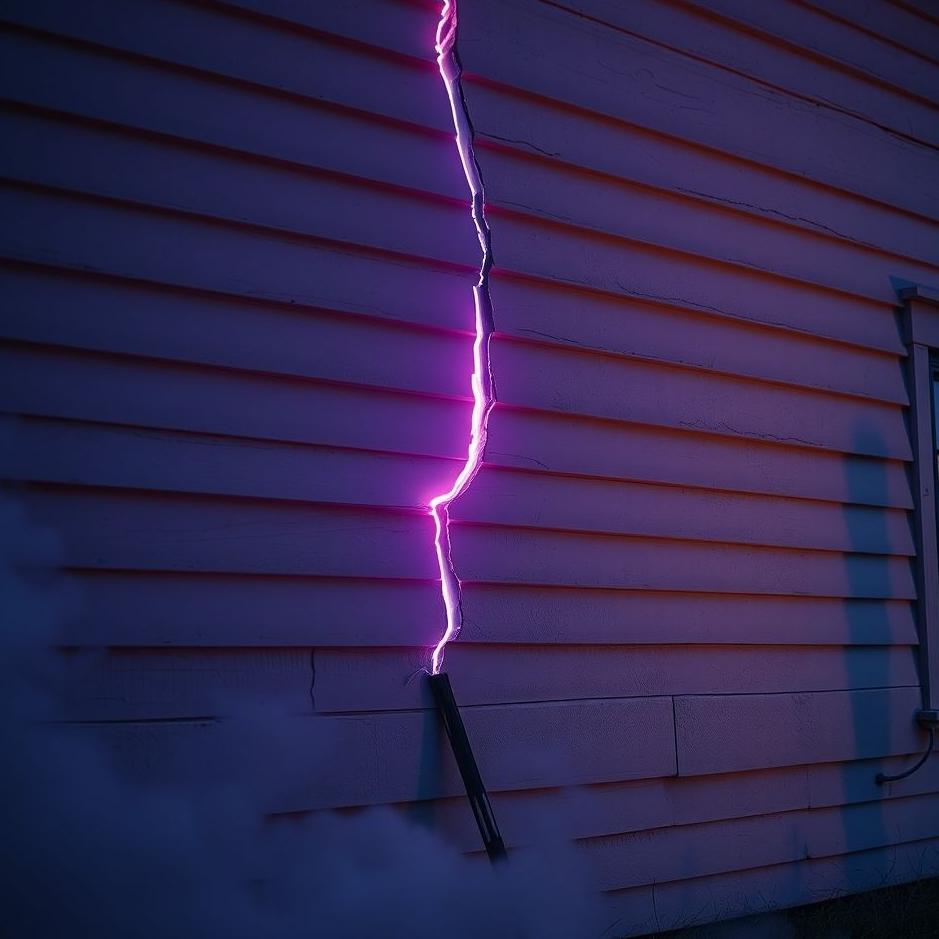 Dream : A crack in the wall of a house in a dream