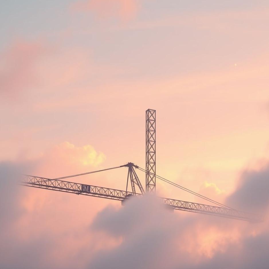 Dream : A crane in the sky in a dream