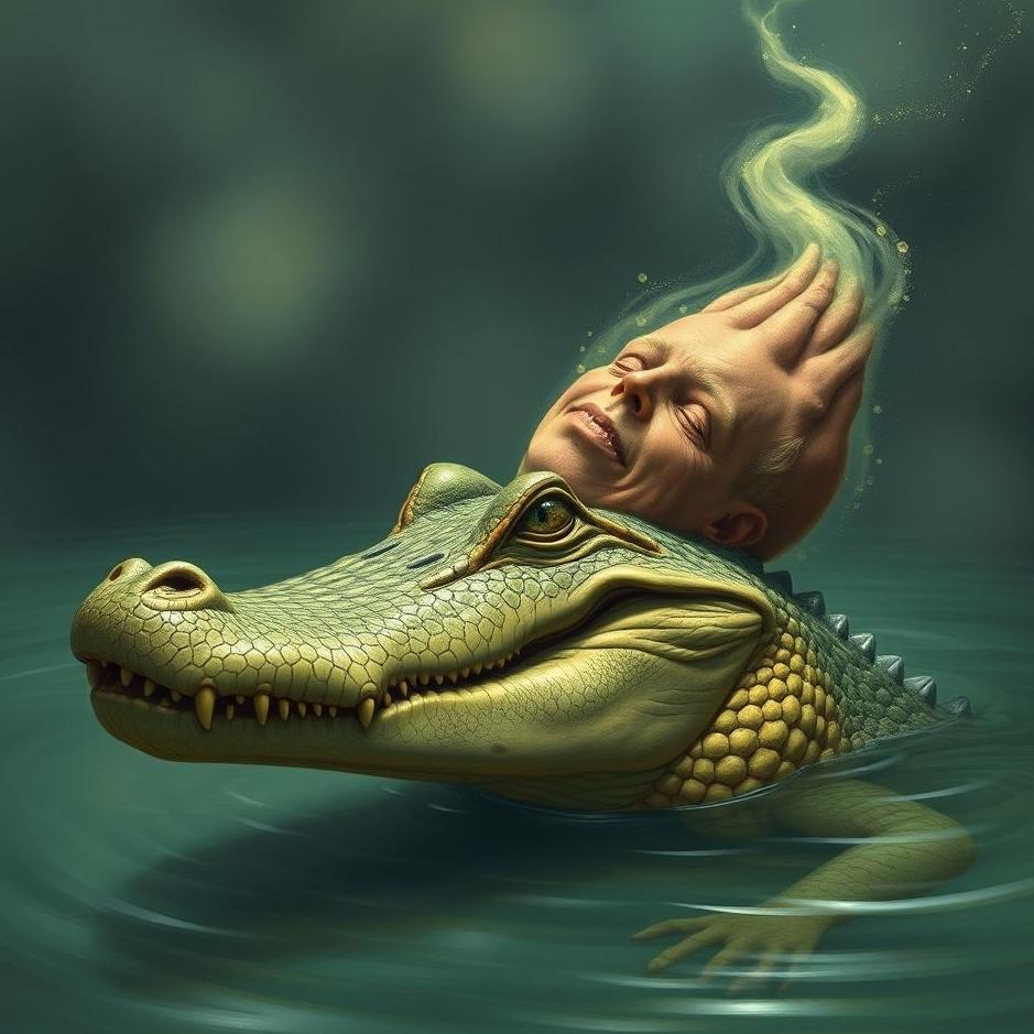 Dream Dictionary : A crocodile with a human head in a dream