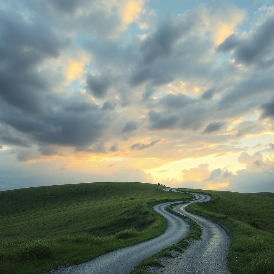 Dream : A crooked road in a dream