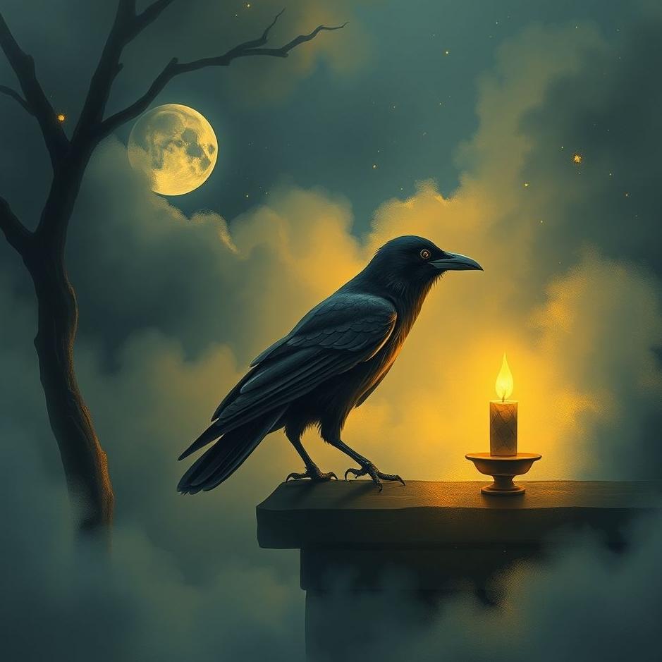 Dream : A crow at home in a dream