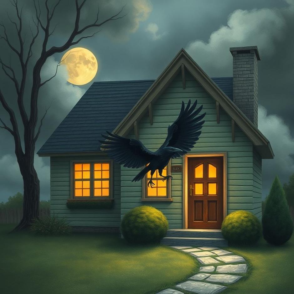 Dream : A crow coming out of your house in a dream