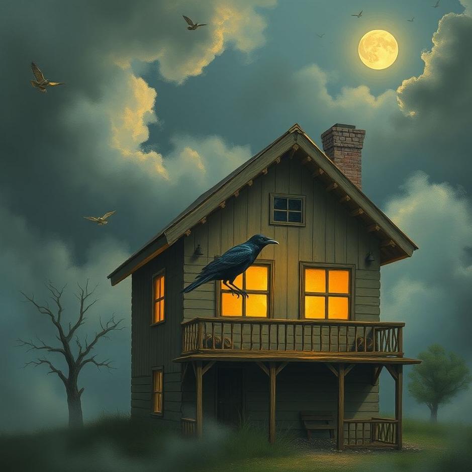 Dream : A crow in your house in a dream