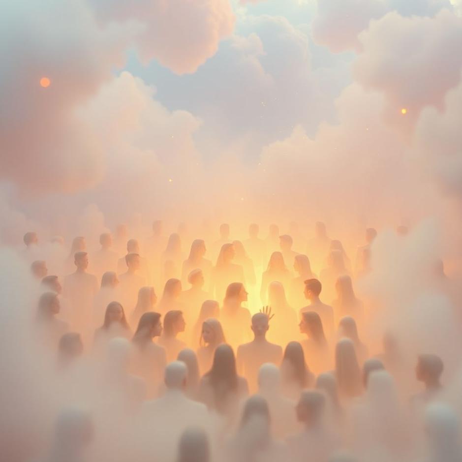 Dream : A crowd around you in a dream