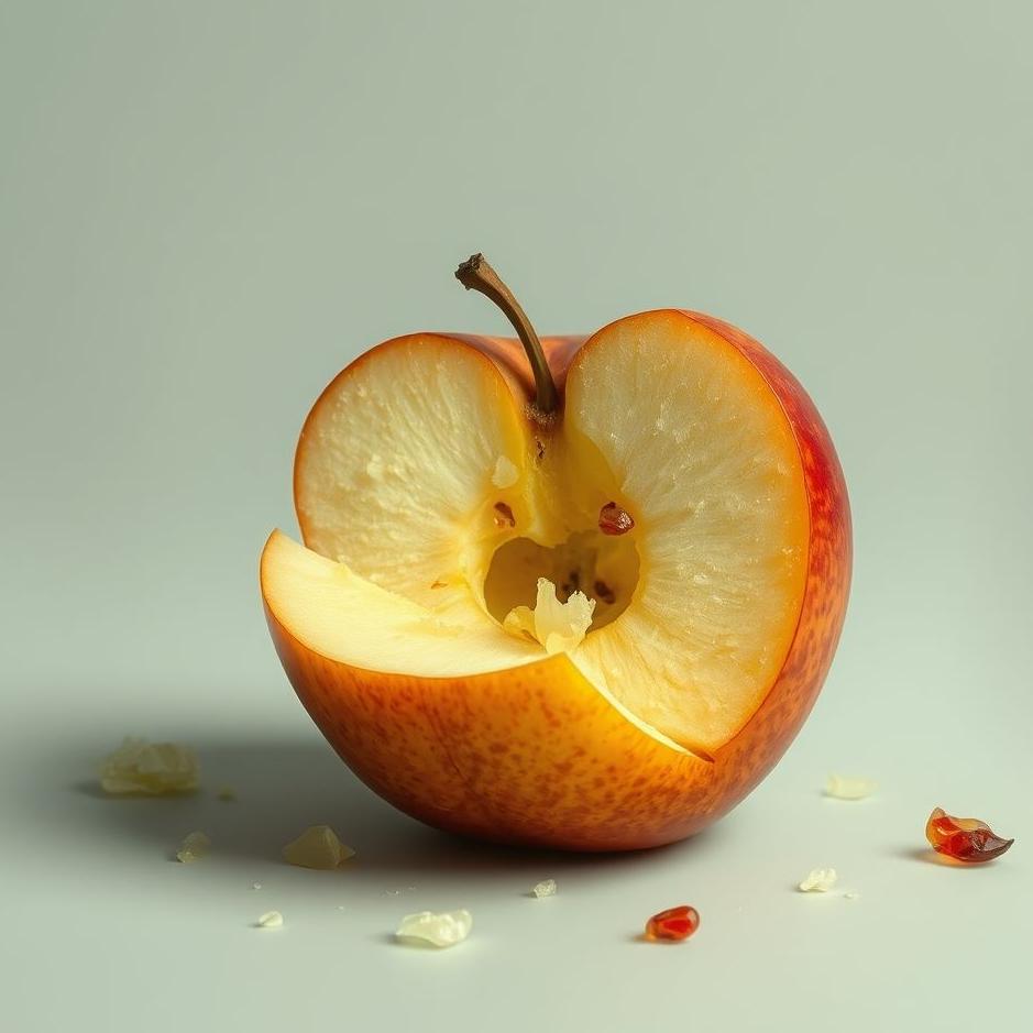 Dream : A crushed apple in a dream