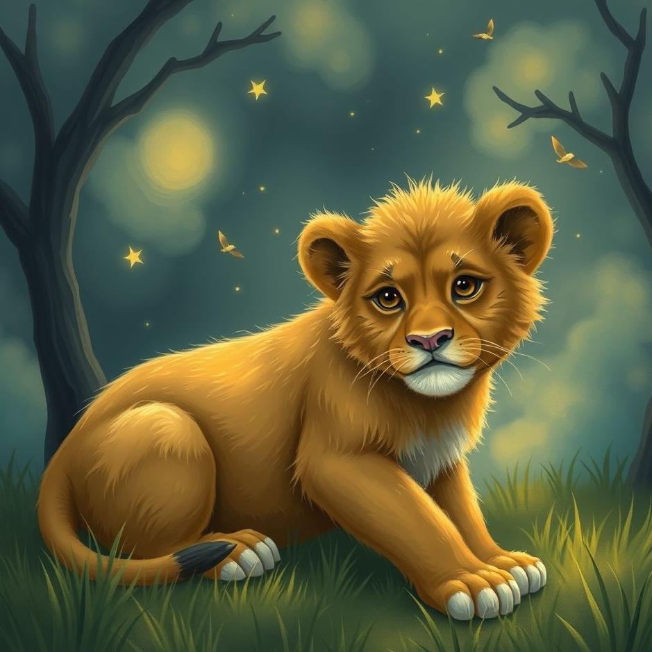 Dream Dictionary : A cub lion at home in a dream