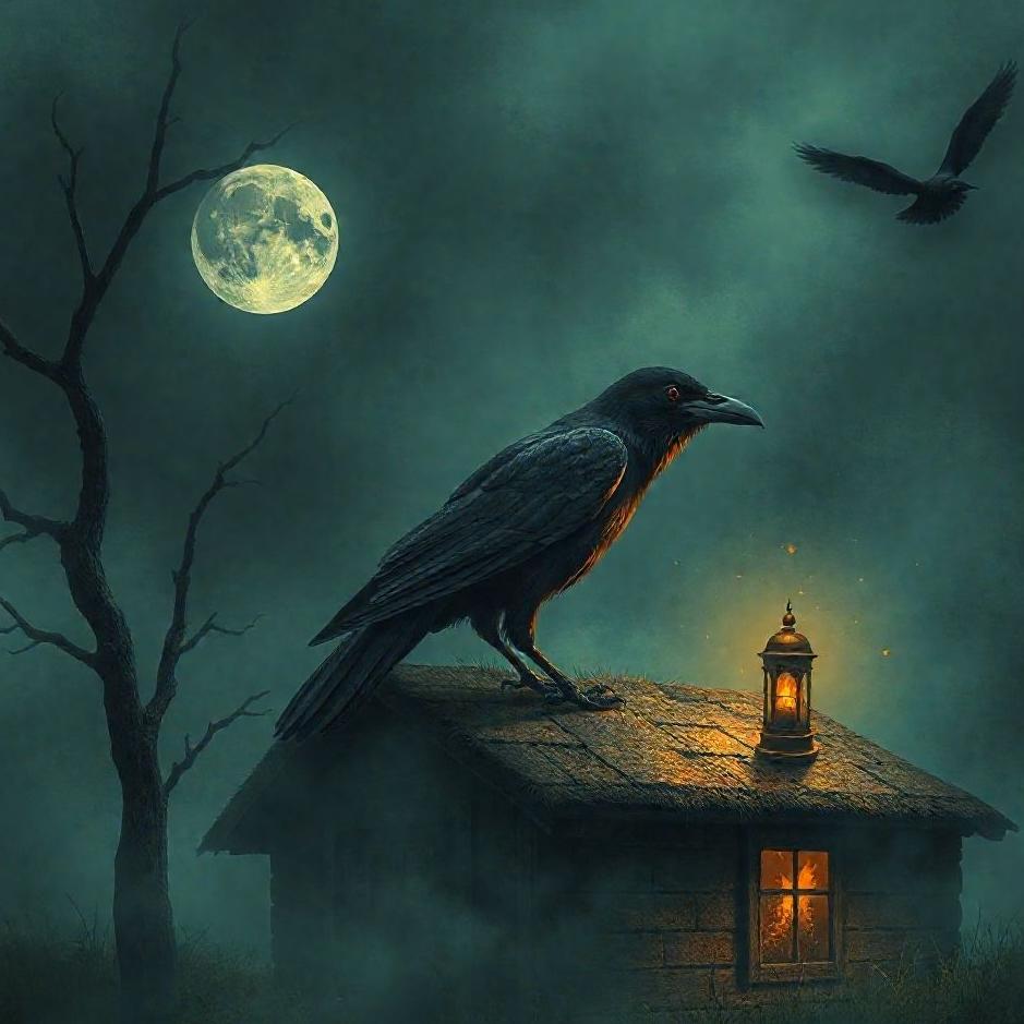 Dream : A dead crow at home in a dream