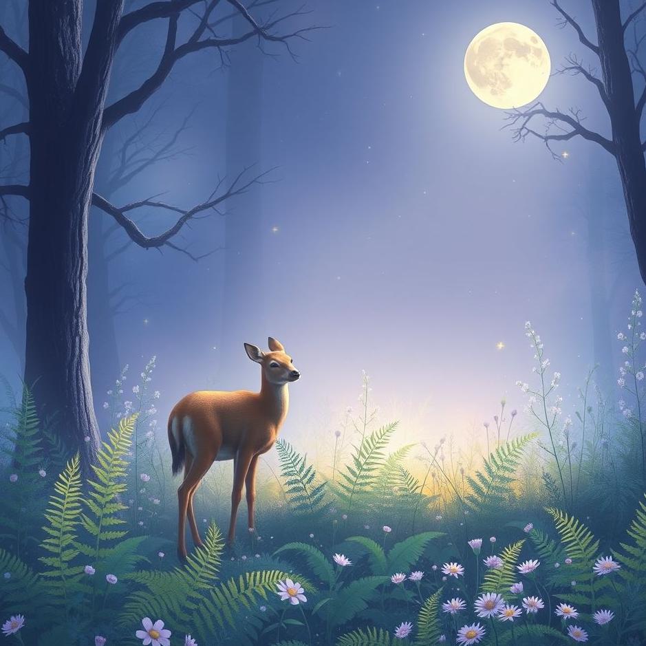 Dream : A deer at home in a dream