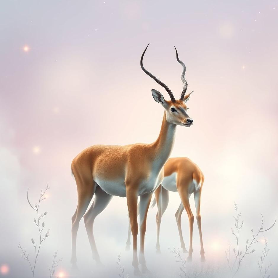 Dream : A deer gazelle in a dream