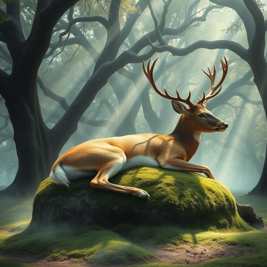 Dream : A deer skin in a dream