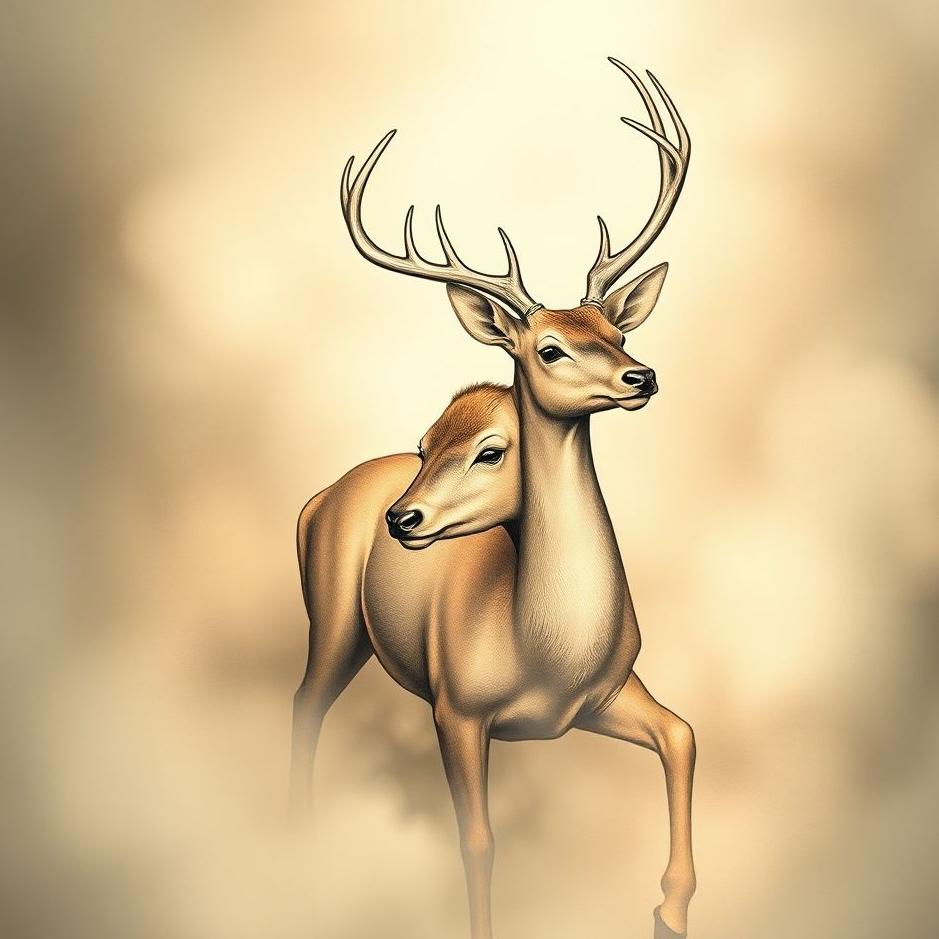 Dream : A deer tattoo in a dream