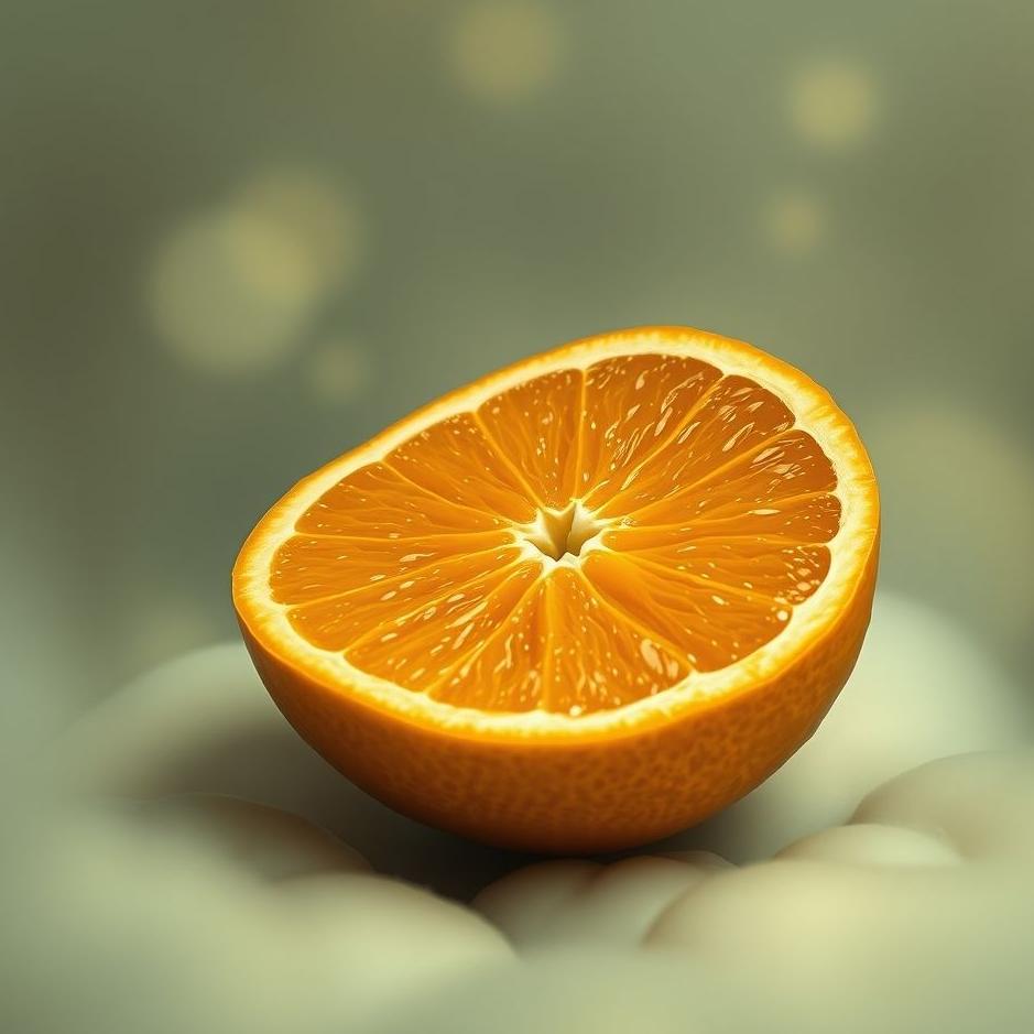 Dream : A dented orange in a dream