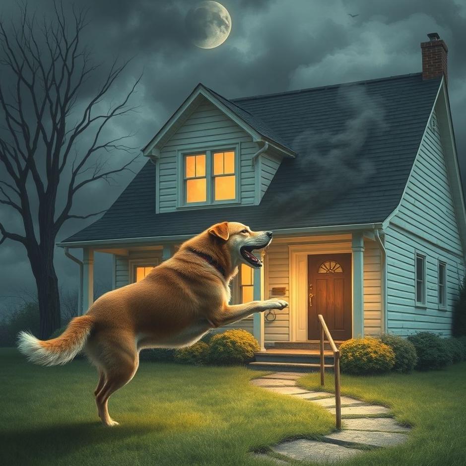 Dream : A dog attacking the house in a dream