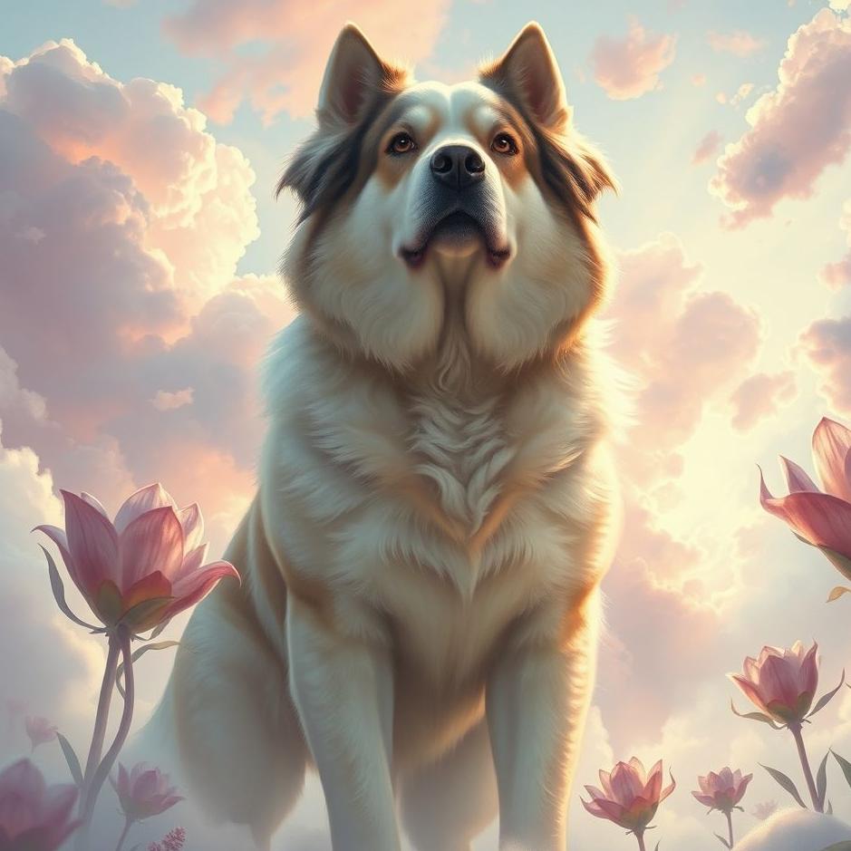 Dream : A dog the size of a human in a dream