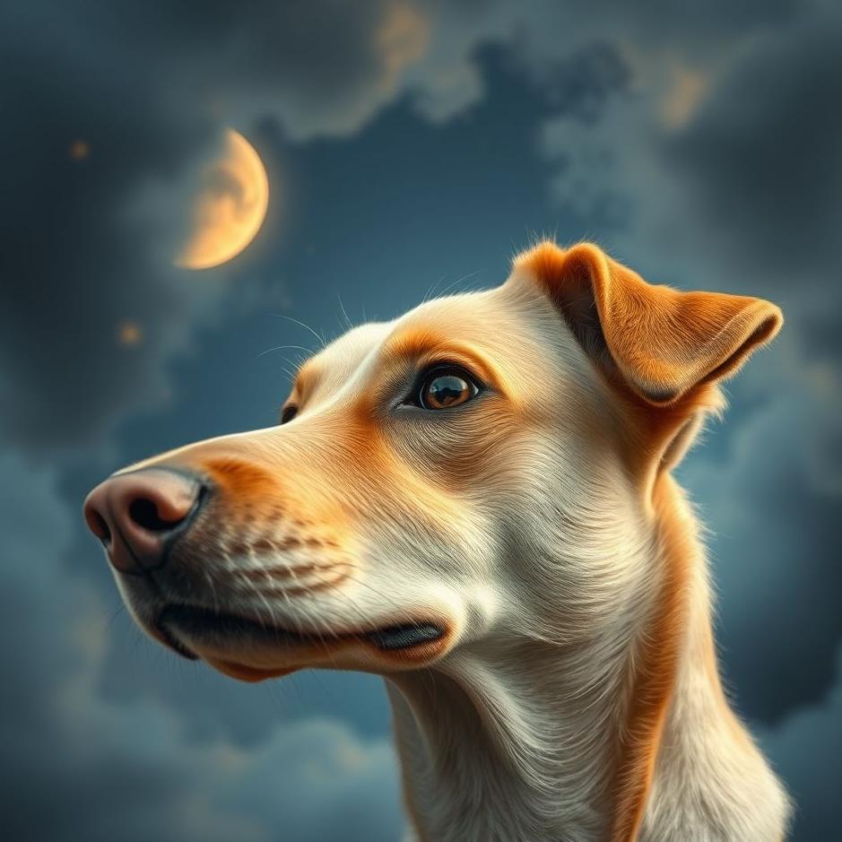 Dream : A dog with an eye out in a dream