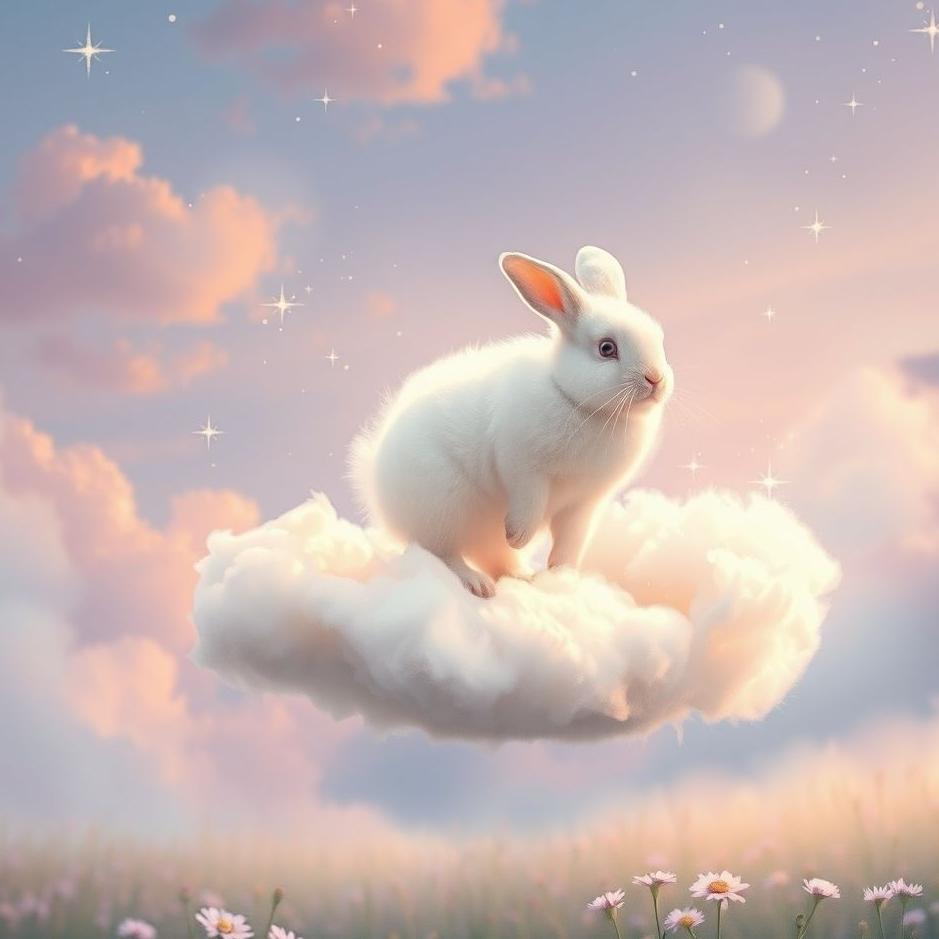 Dream : A domestic rabbit in a dream