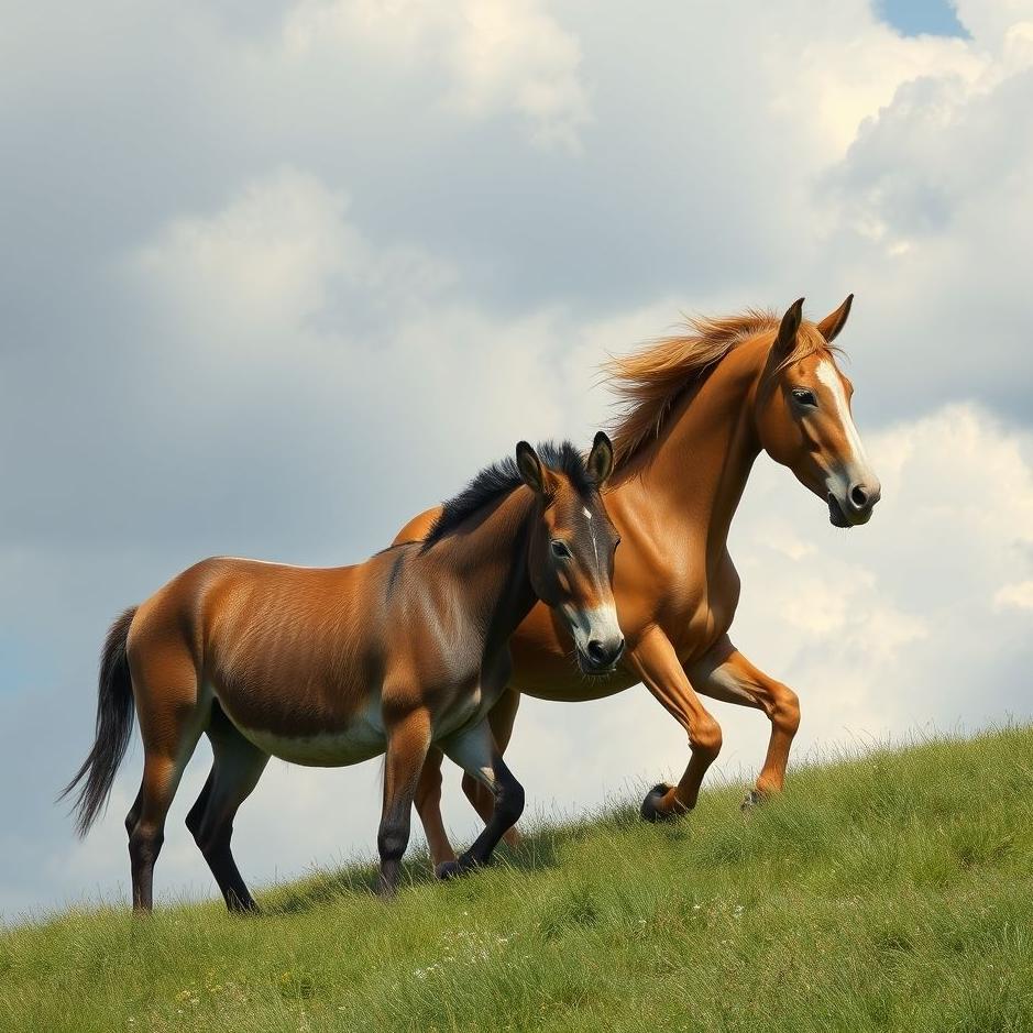 Dream : A donkey and a horse in a dream