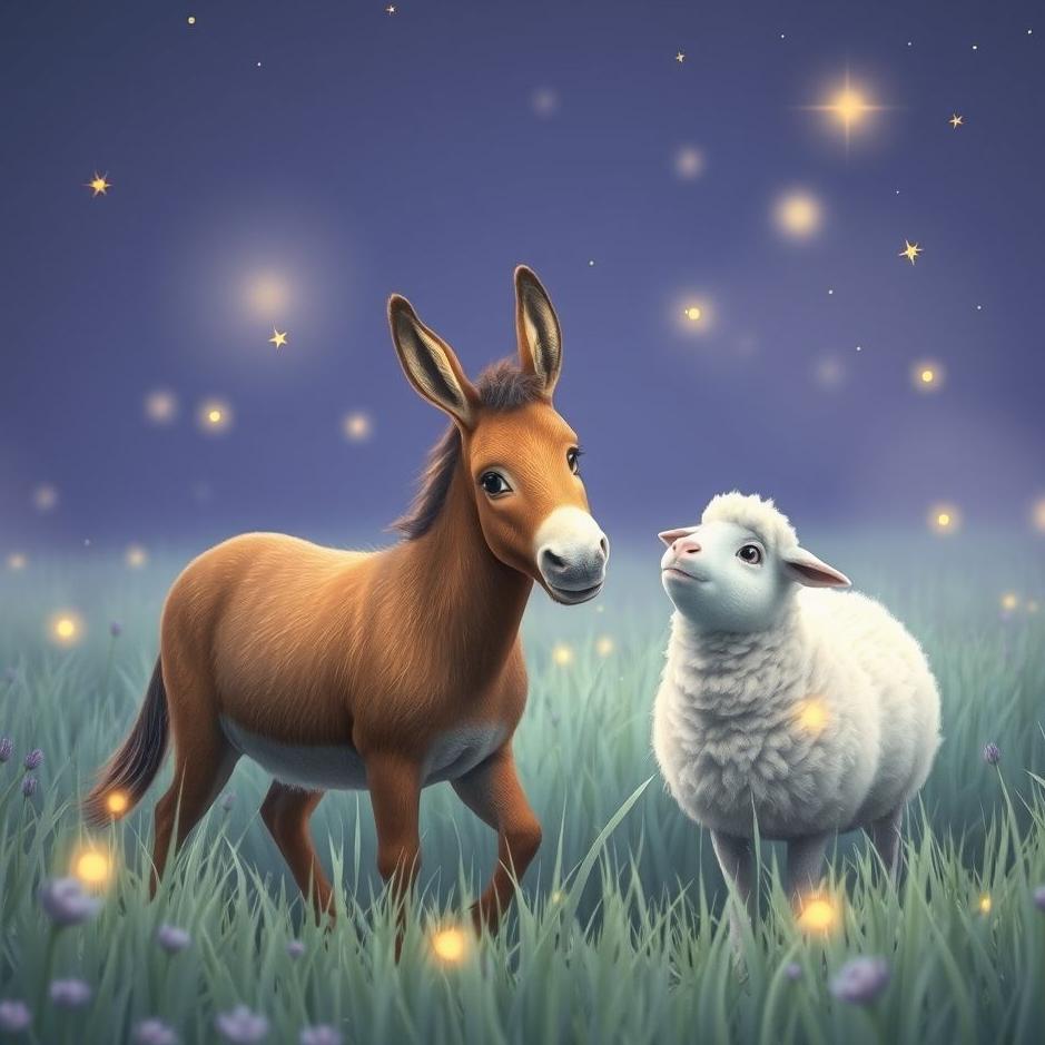 Dream : A donkey and a sheep in a dream