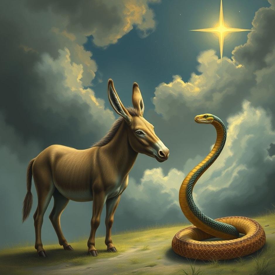 Dream : A donkey and a snake in a dream